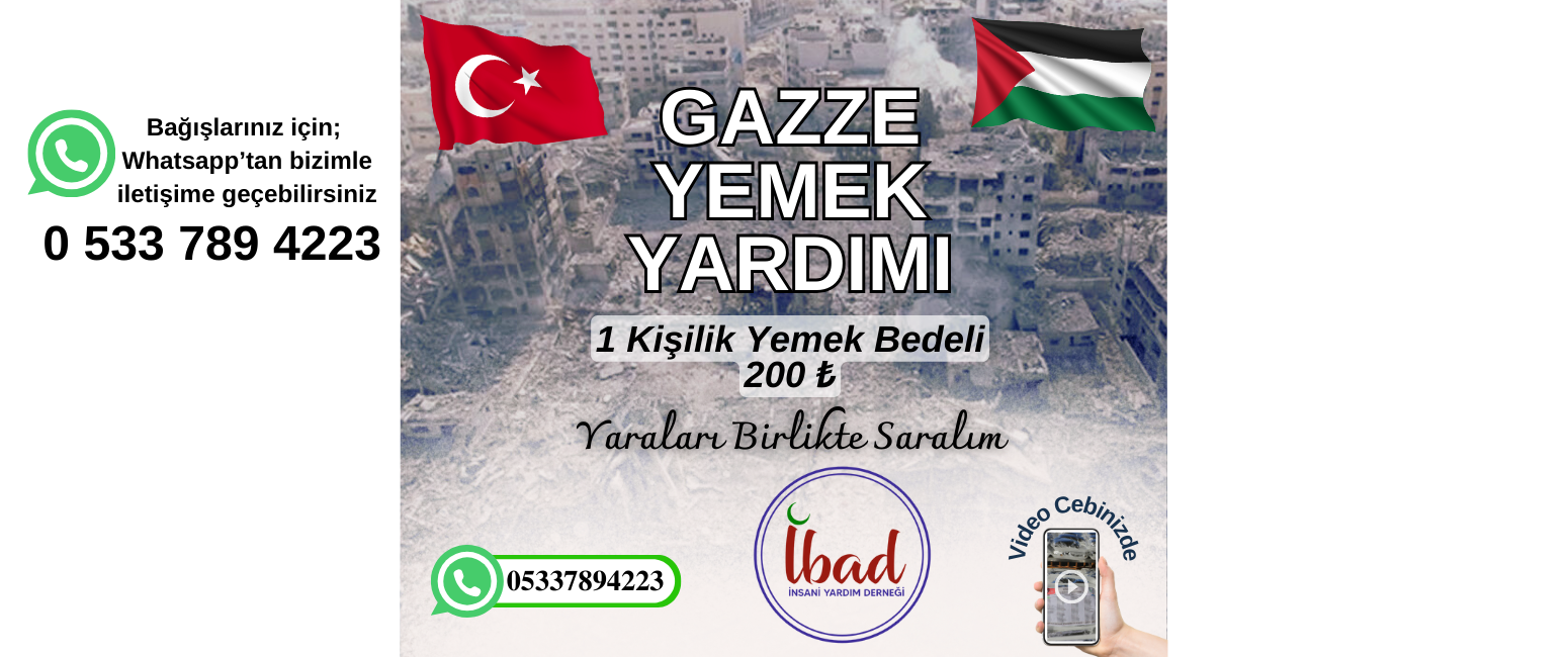 ibadSlider1 - Filistin Yemek  - ibad yardım